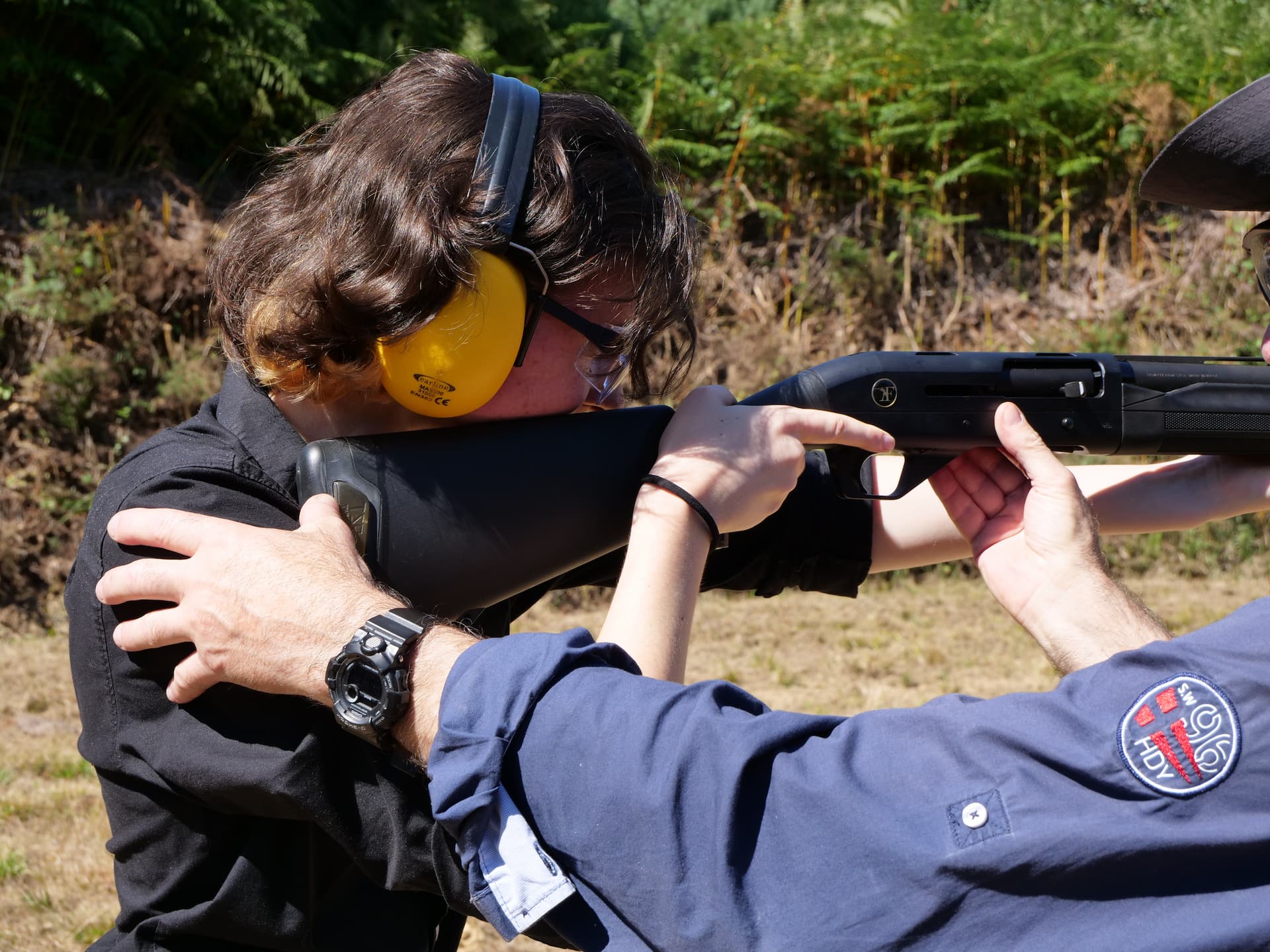 Stagiaire en formation au tir